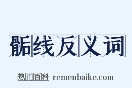 骺线反义词是什么意思的图片